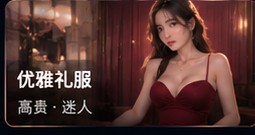巨乳美女优雅礼服写真